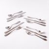 Knork Lite Stainless Steel, 12 Piece Set (custom service for 4), Matte brushed finish