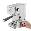 Espresso Machine, 15 Bar, Silver, Stainless Steel, Steam Wand