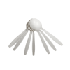 Karat PP Plastic Extra Heavy Weight Soup Spoons - White - 1,000 ct