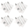 BESTONZON 8 Sets Party Cutlery Set Disposable Forks Spoon Napkin Flatware Serving Kit