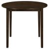 Cappuccino and Tan 3-piece Dining Set with Drop Leaf